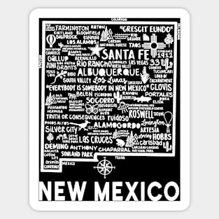 New Mexico Map Sticker